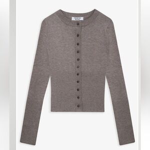 FRANKIES BIKINIS Lenon clout knit button up cardigan